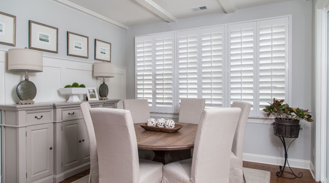 shutters in Atlanta living room